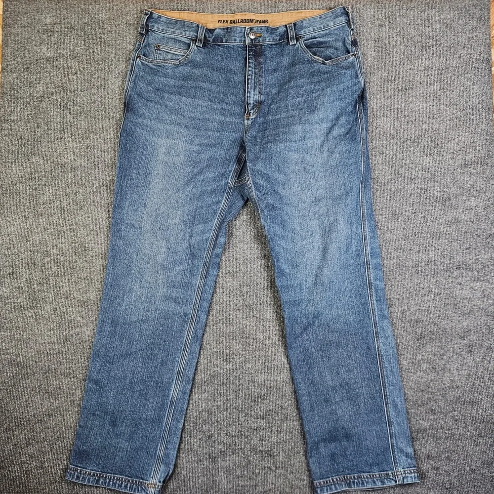 Duluth Trading Flex Ballroom‎ Jeans Men's 42x34 Relaxed Fit Denim Straight Leg